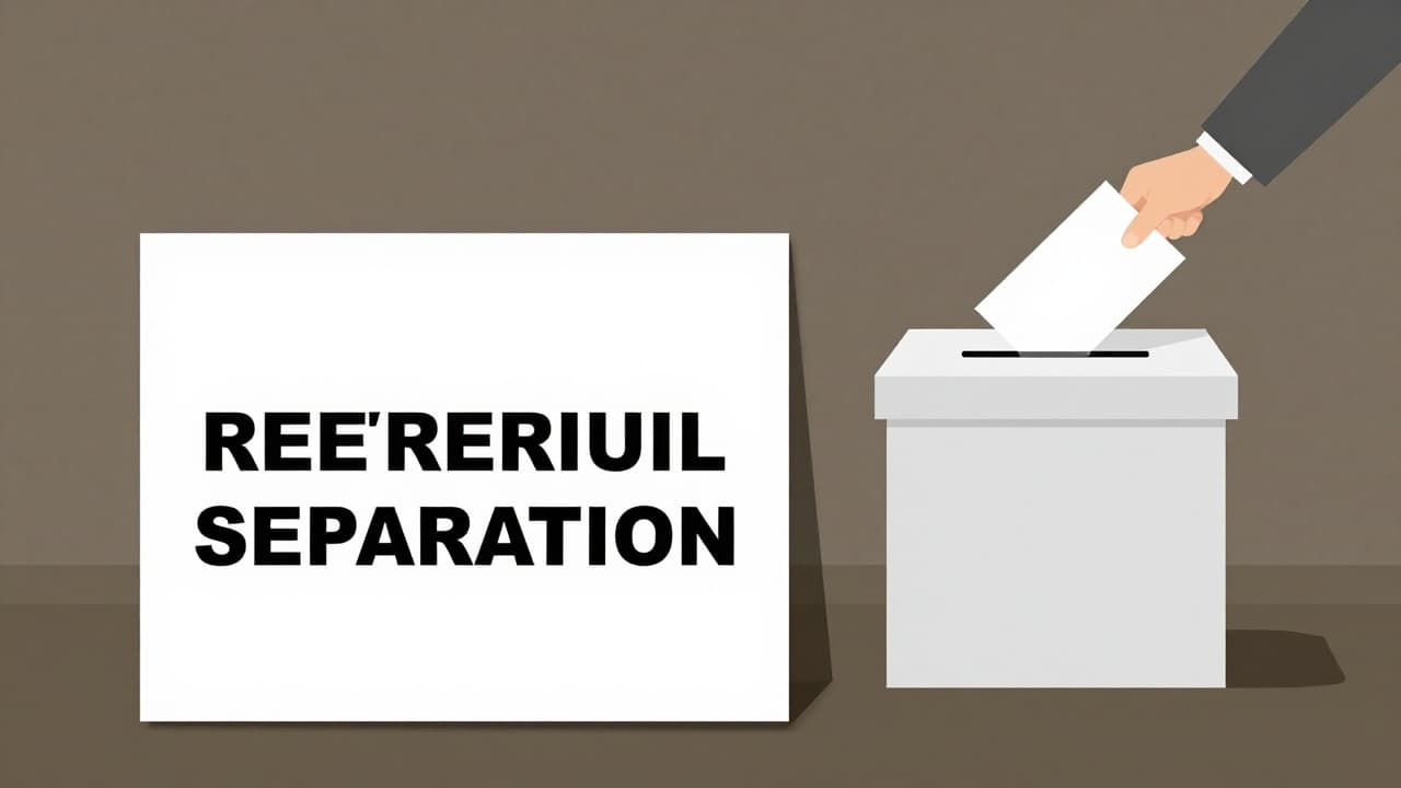 A polling station and ballot box