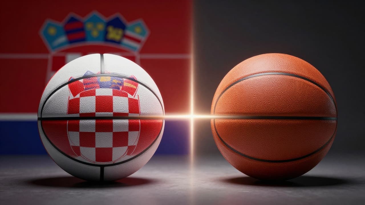 Dvije košarce na razdvojenoj stazi