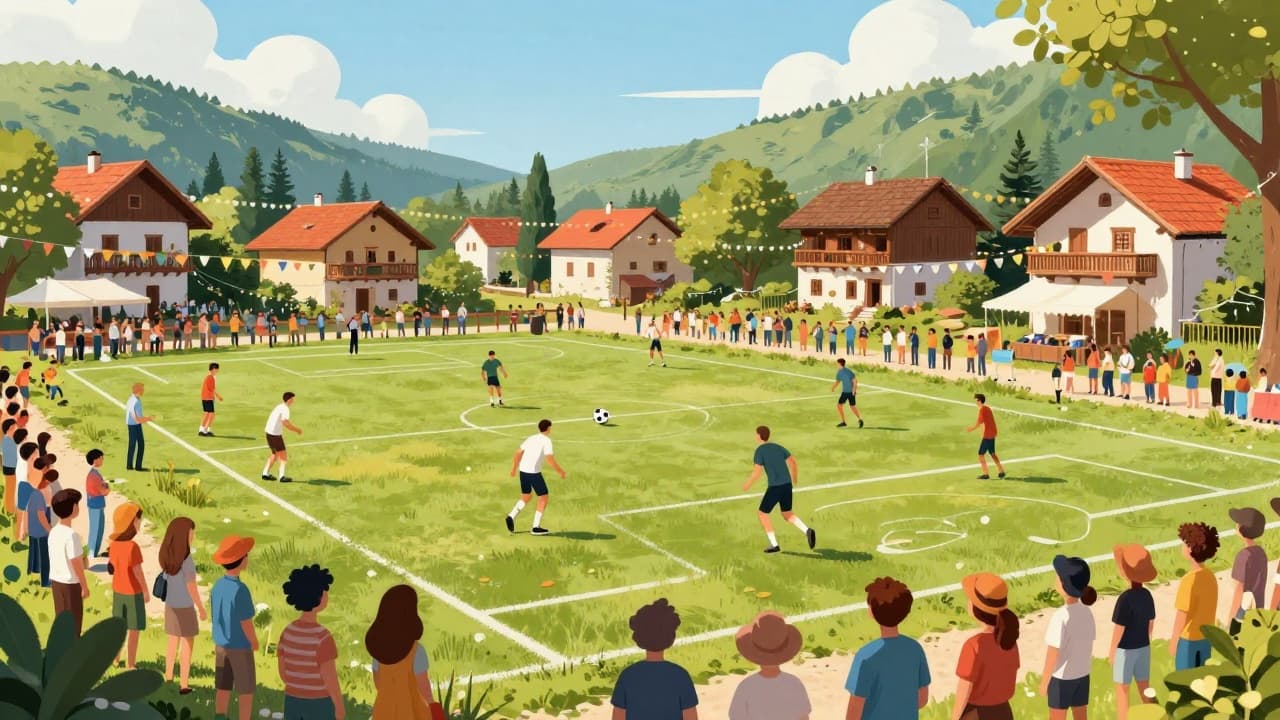 Ljetna proslava na seoskom igralištu