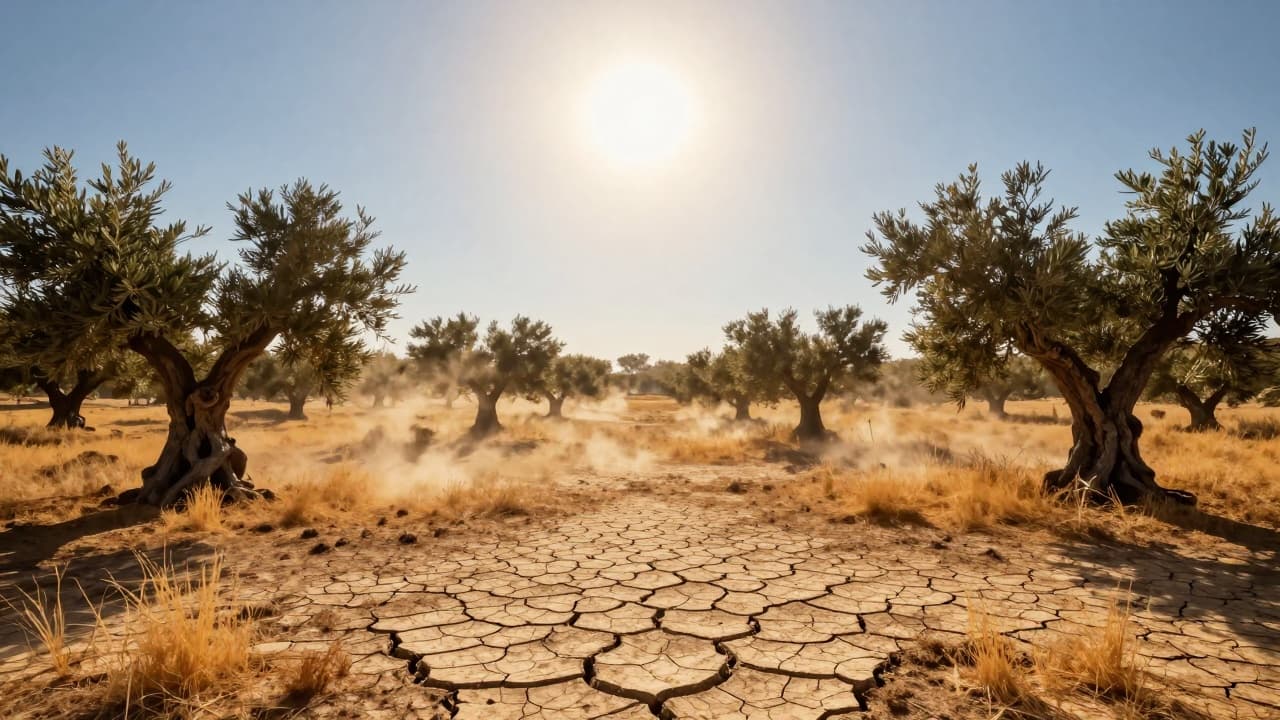 Dry summer landscape