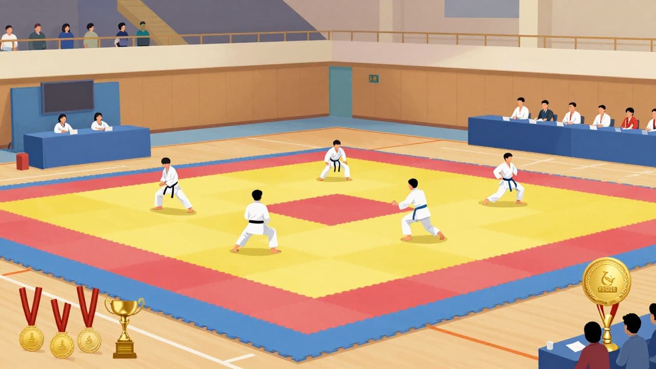 Medalje za pobjednike na natjecanju u karateu