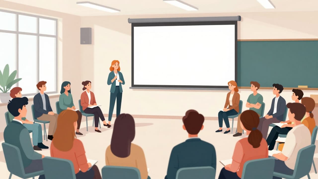 Presentation at an interactive lecture
