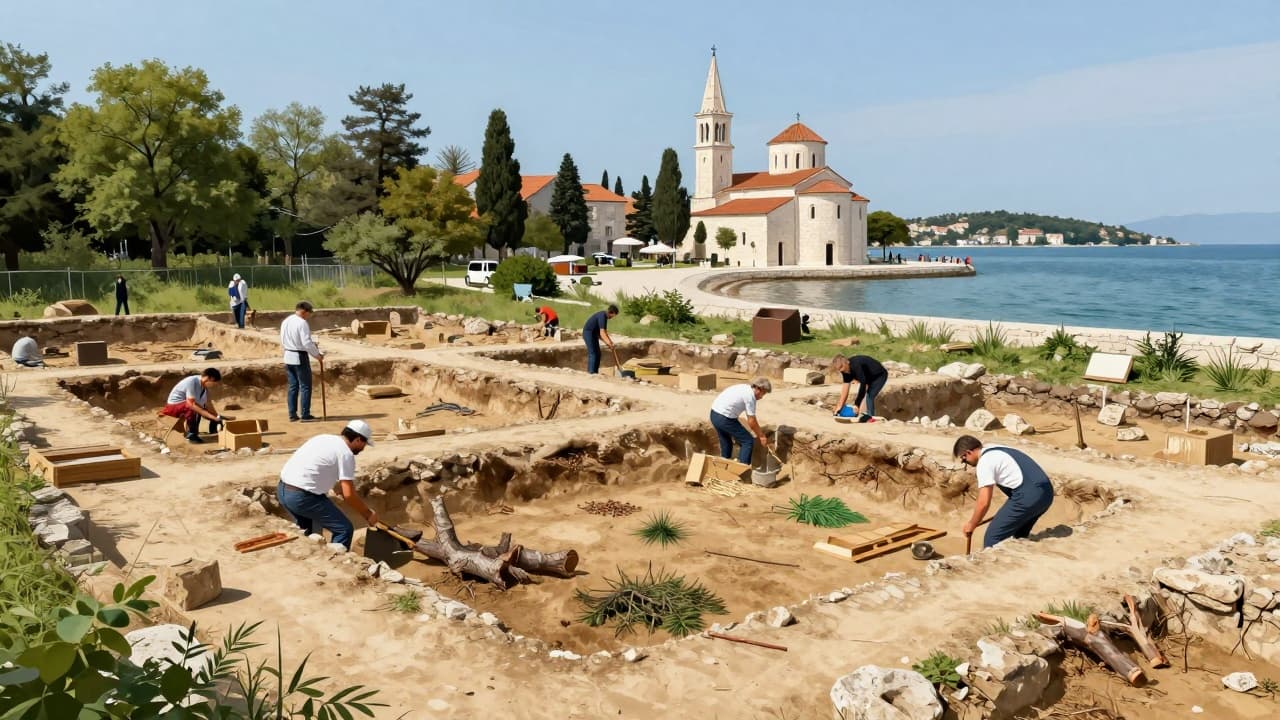 Archaeologists investigating the St. Peter's Peninsula in Makarska