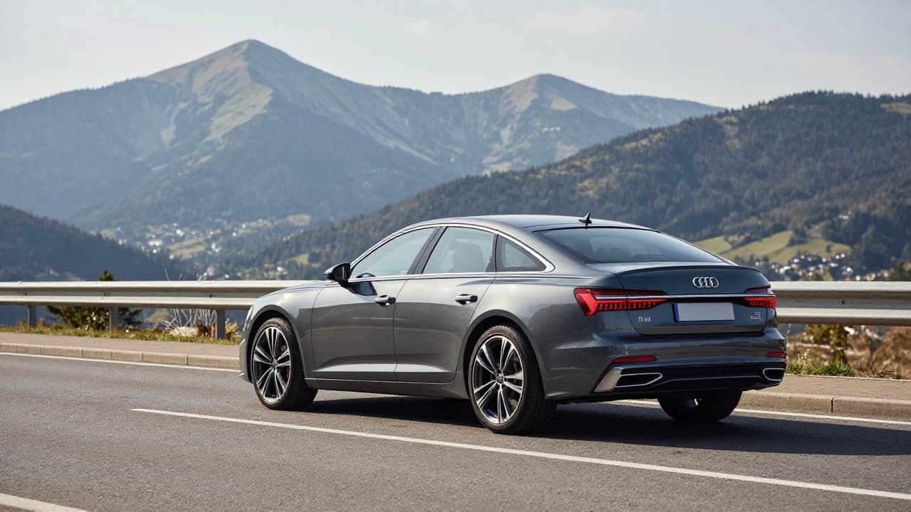 Električni Audi na cesti