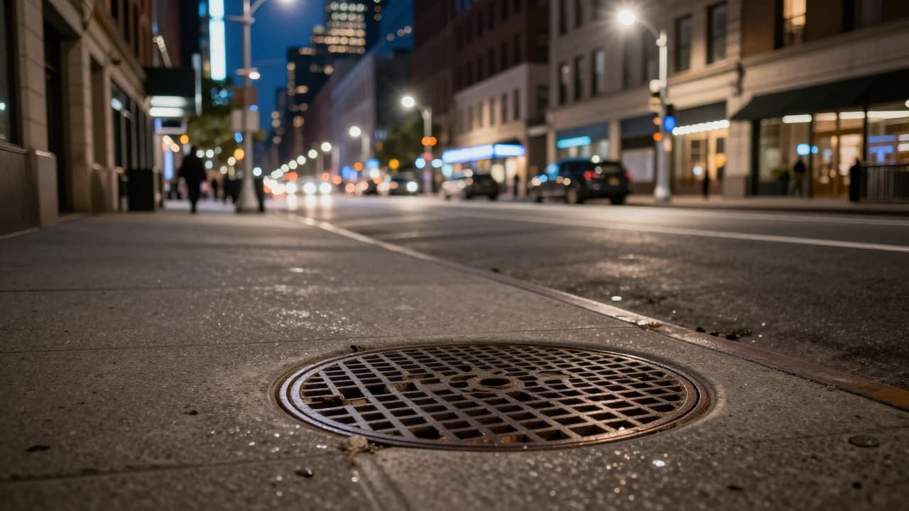 Otvoreni šaht na newyorškom trotoaru