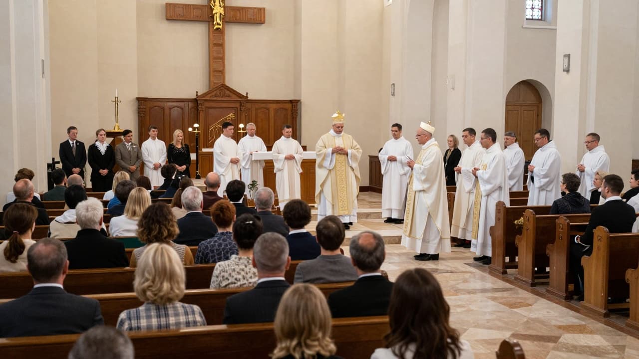 Church and faithful in prayer