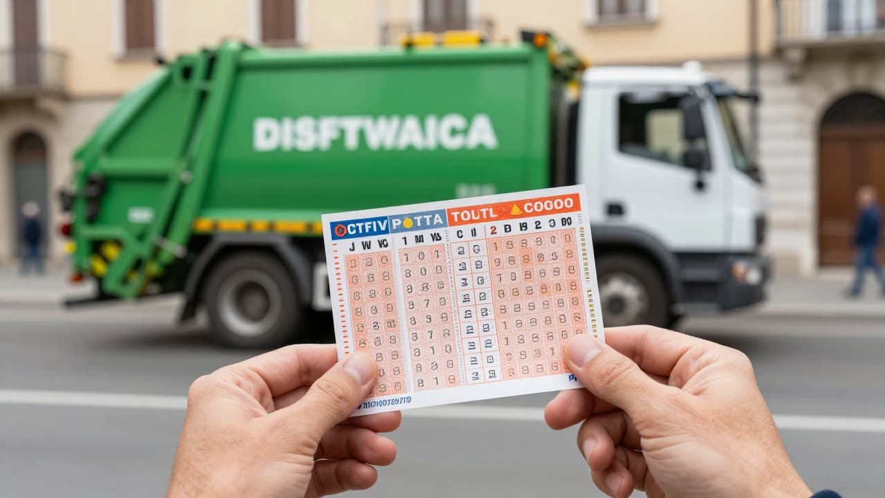 Žena s iznenađenjem drži lutrijski listić