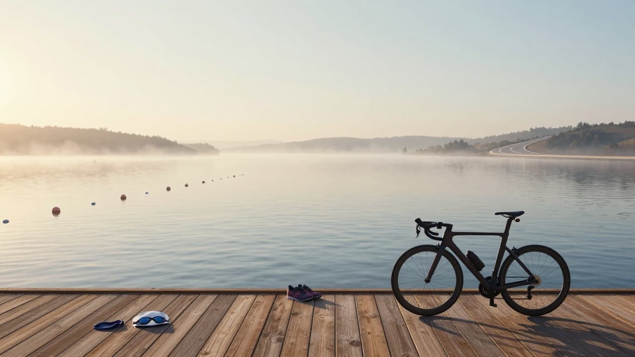 Triatlon na mirnom jezeru