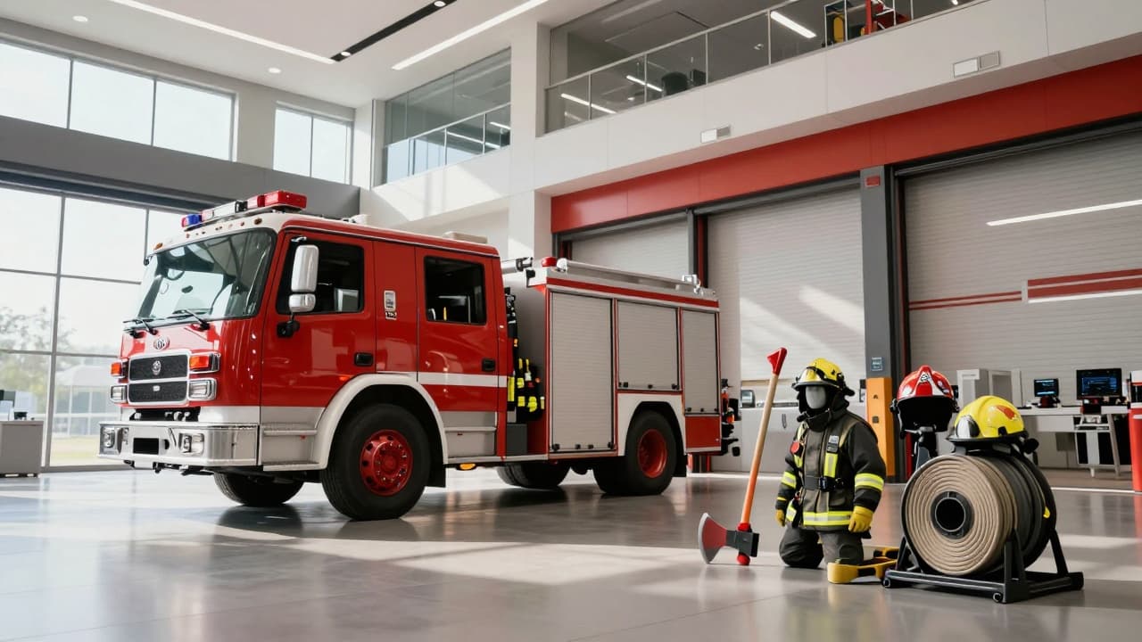 Newly equipped fire station