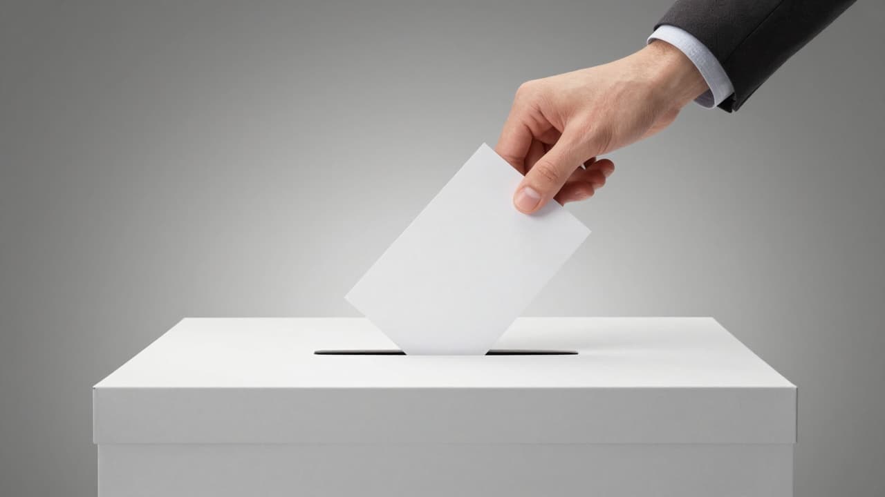 Ballot box for local elections
