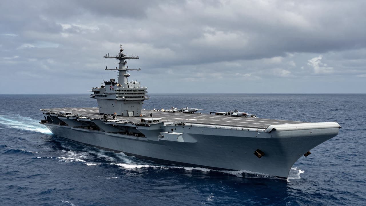 Nosač aviona USS Abraham Lincoln na moru