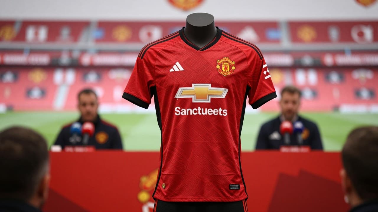 Youri Tielemans in a Manchester United shirt