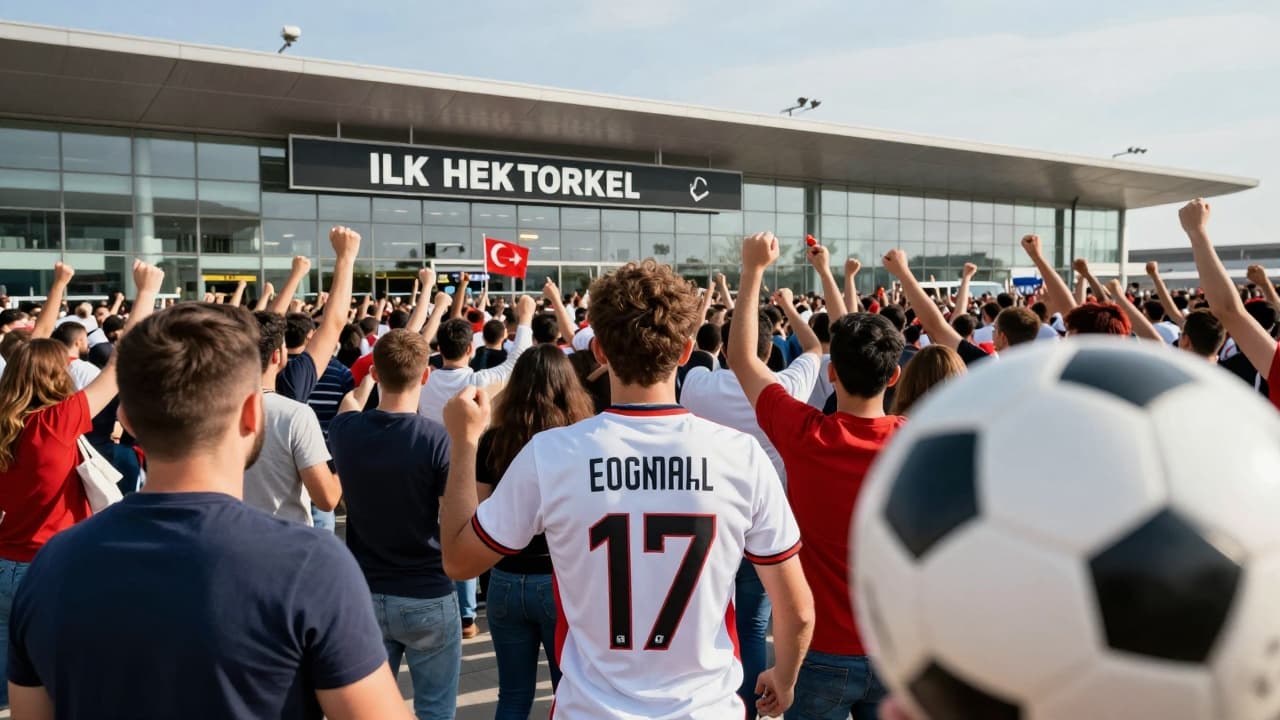 Salah u dresu Trabzonspora okružen navijačima