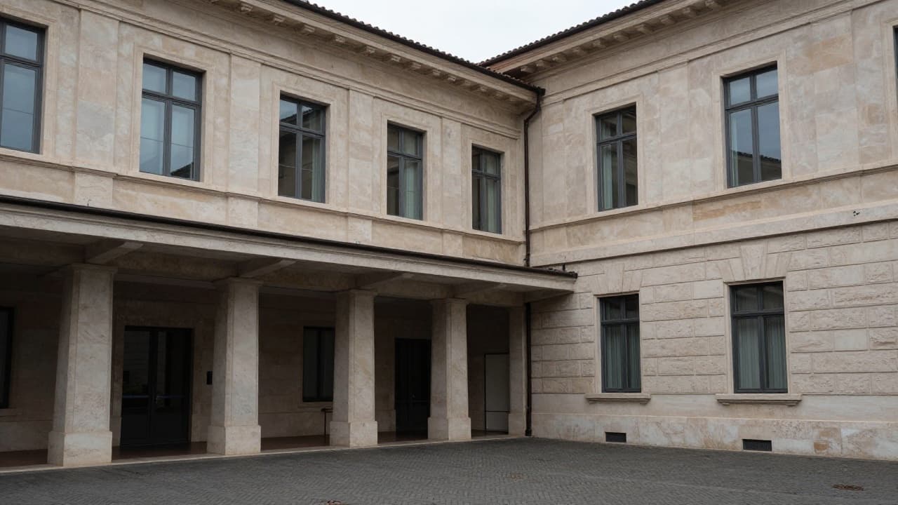 View of the hospital building