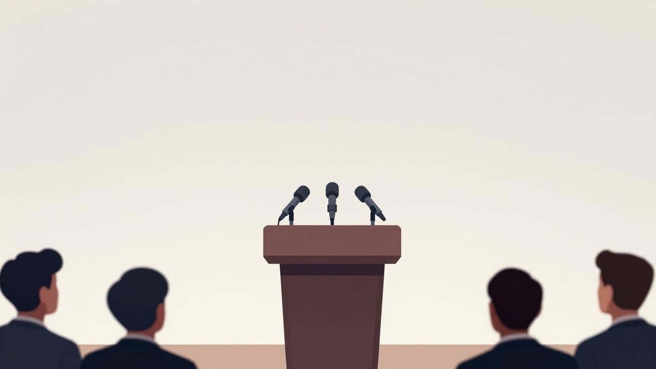 Pressure from microphones on the podium