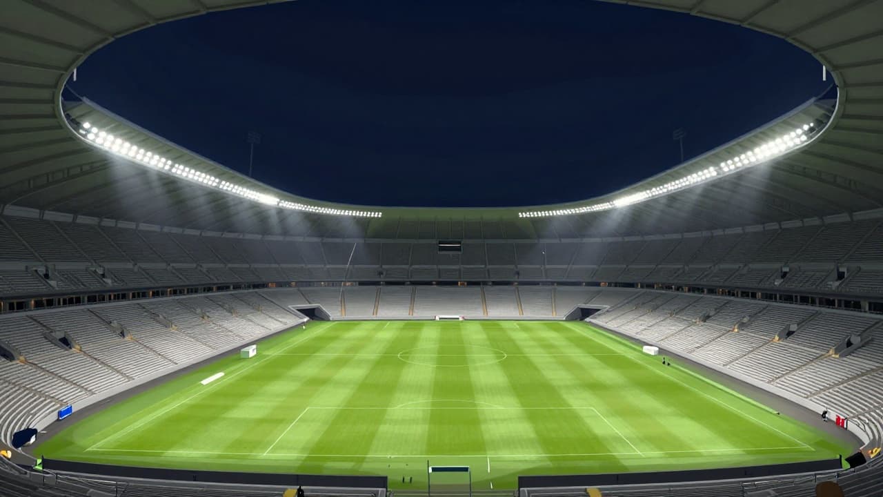 Stadion pod svjetlima reflektora