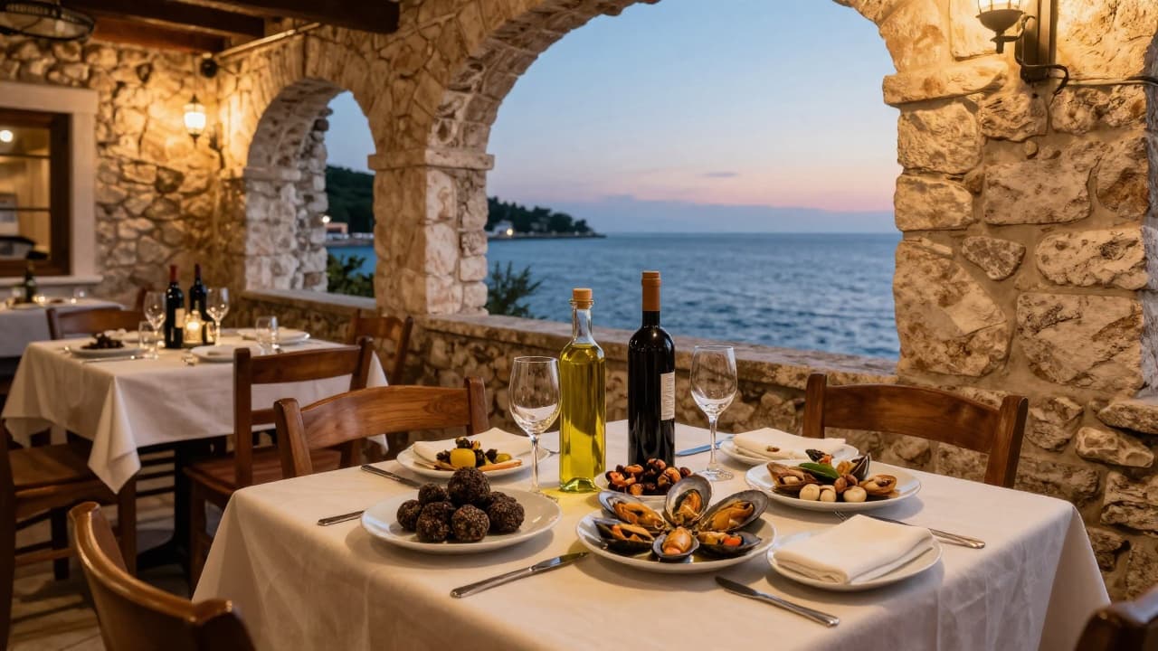Mediteranska gastronomic scene in Istria