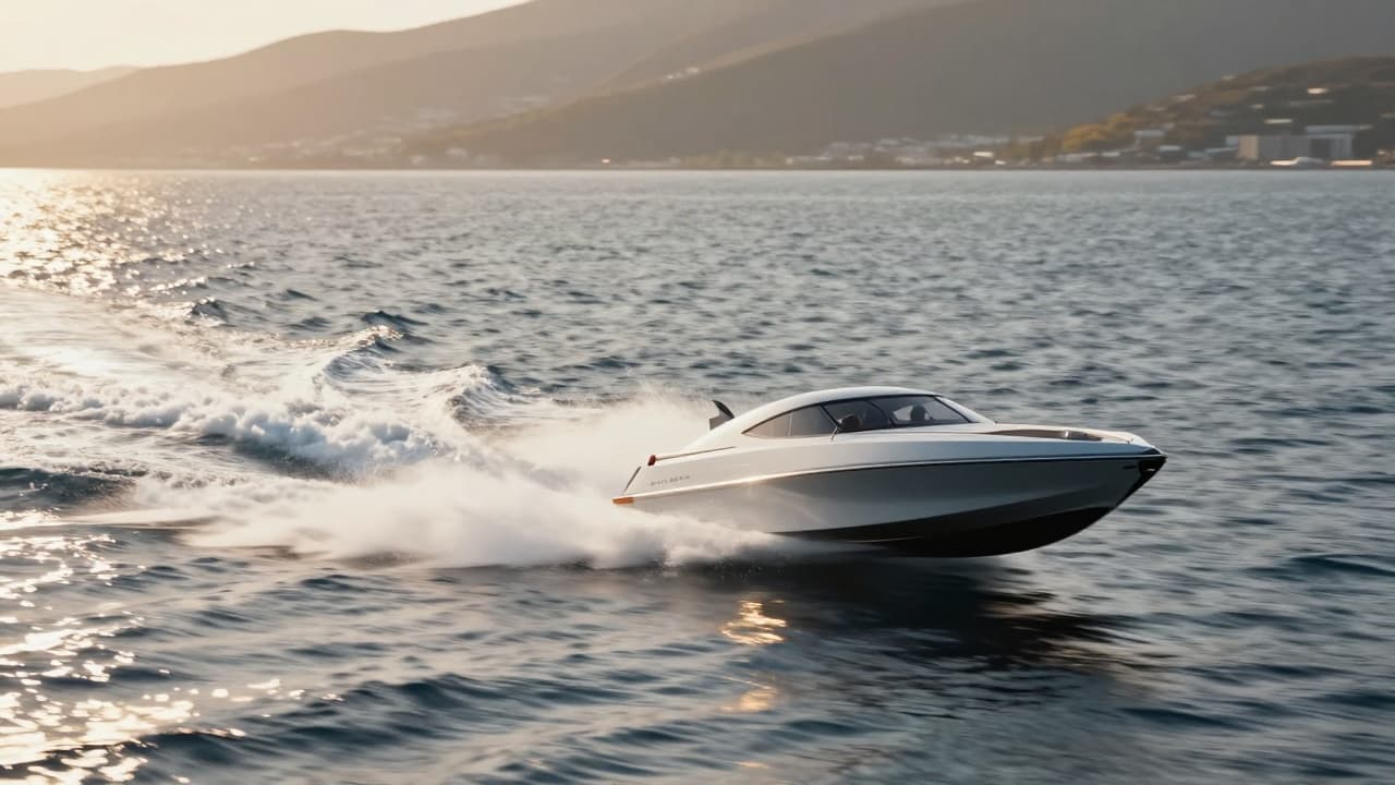 Speedboat on the sea