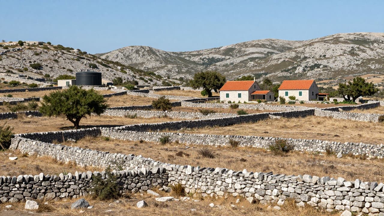 Dry land and water tanks