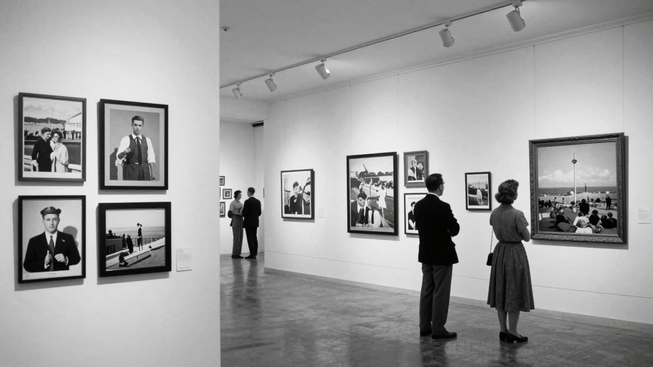 Crno-bijela fotografija u galerijskom prostoru