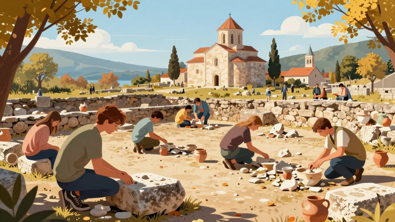 Arheolozi čiste kamenje na lokalitetu