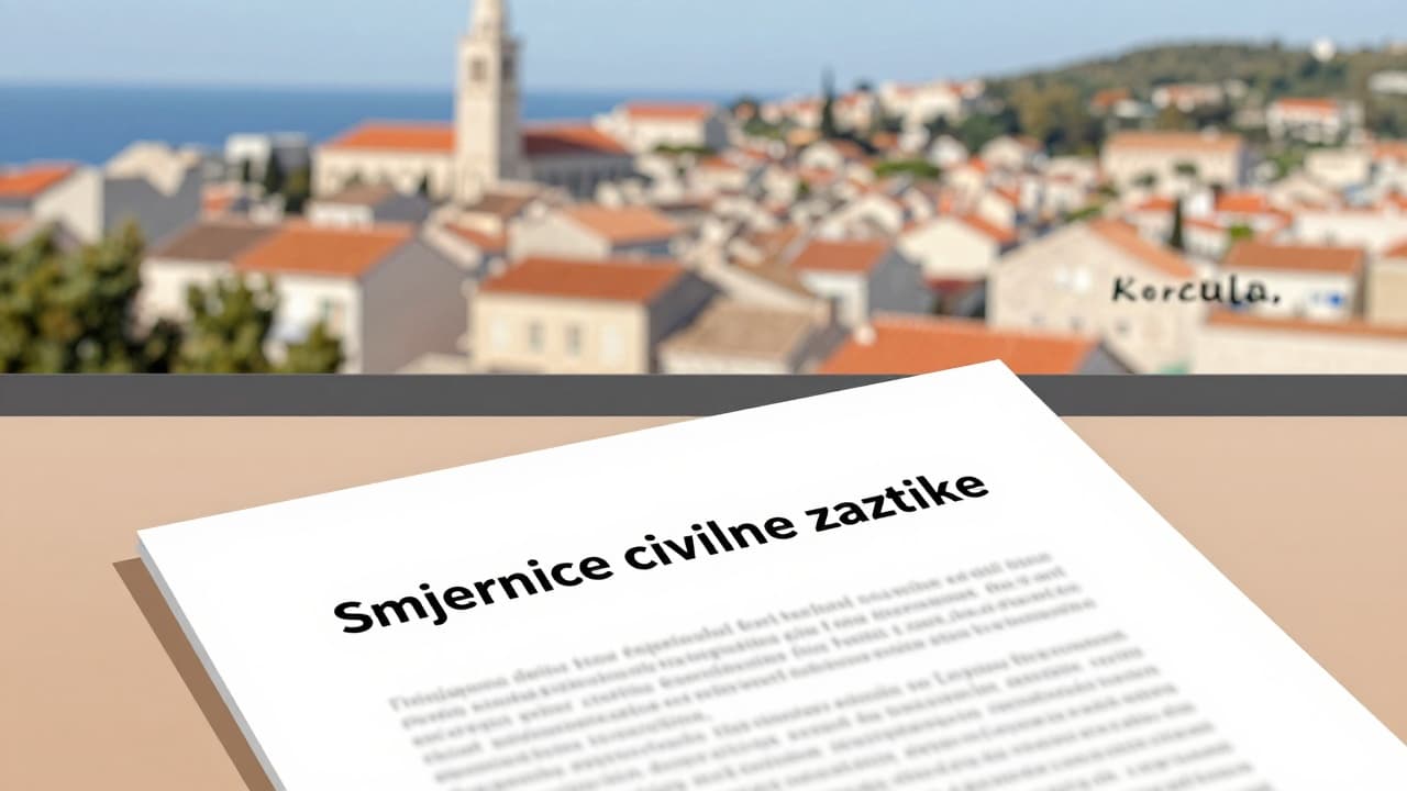 Dokument s natpisom na stolu