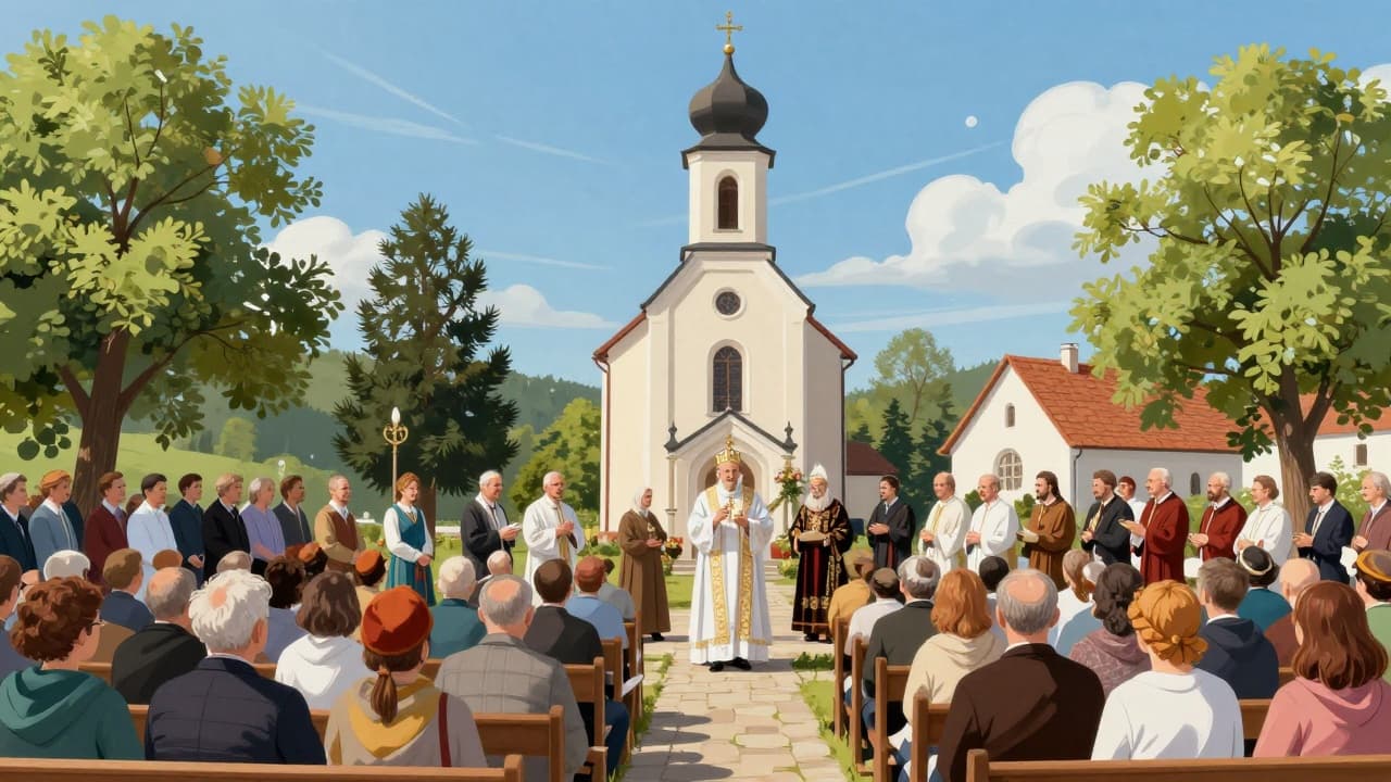 Vjernici na svečanom euharistijskom slavlju