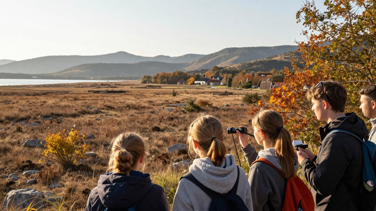 Pupils observe bird ringing