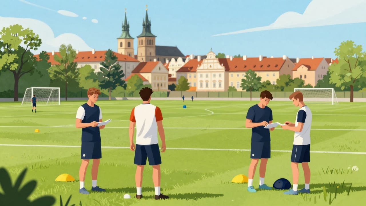 Training in Prague: selector weighs midfield options as Baturina's fitness remains in question
