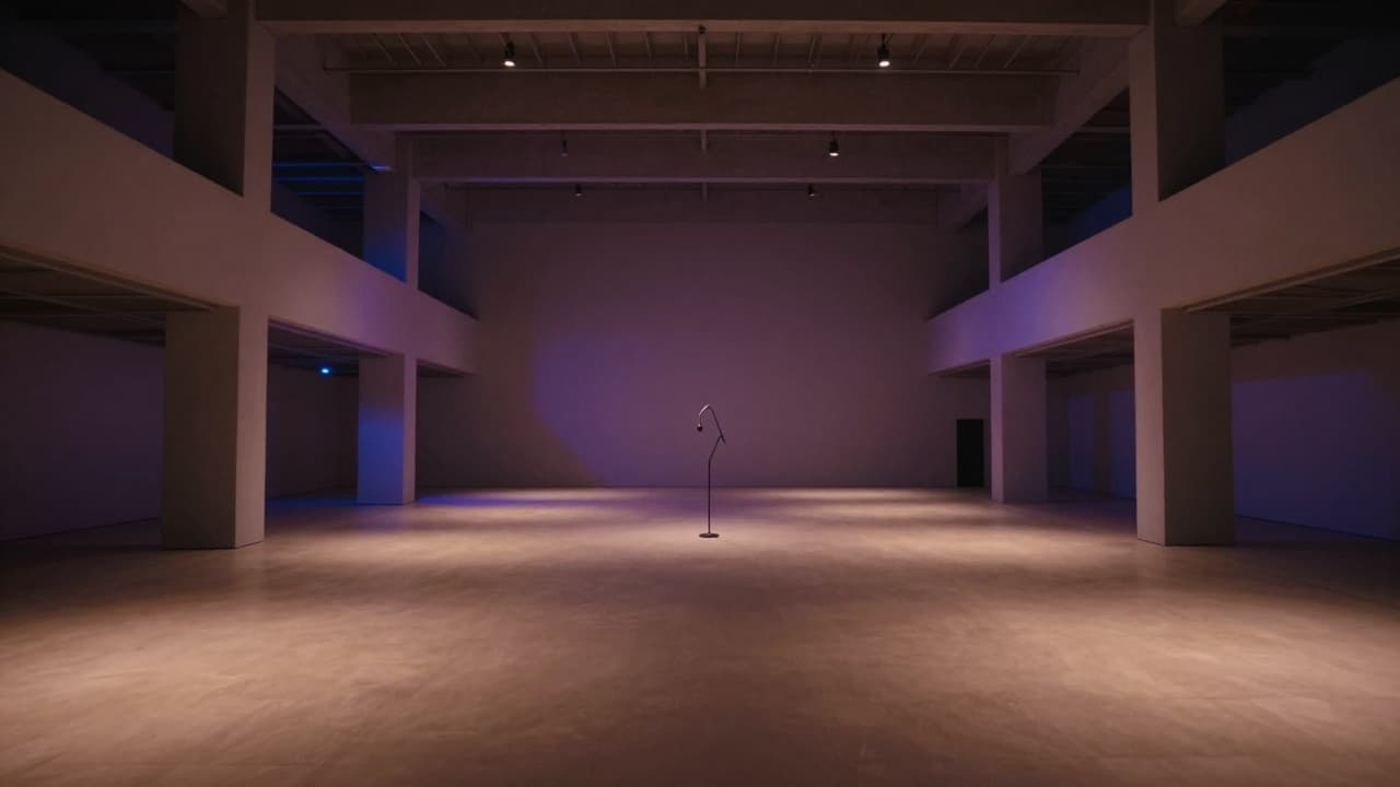 Minimalistički interijer s modernim svjetlom