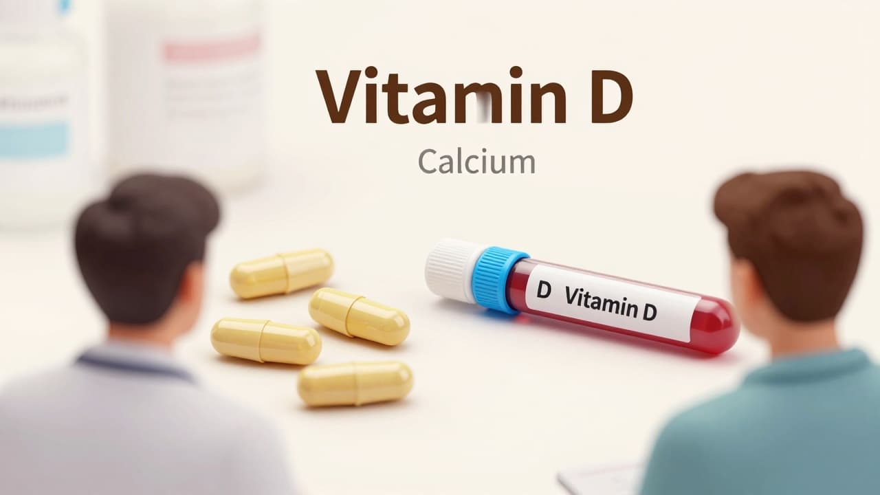 Vitamin D supplement and blood test