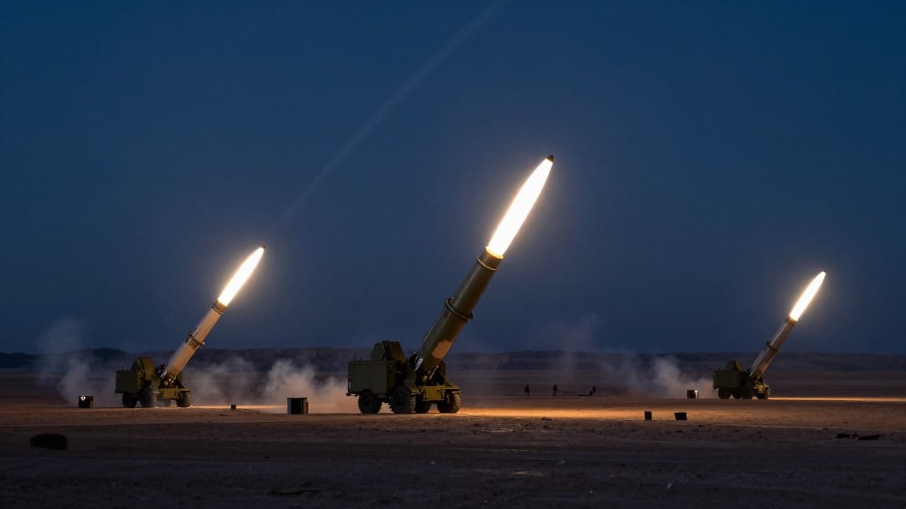 Missile strike in the Middle East