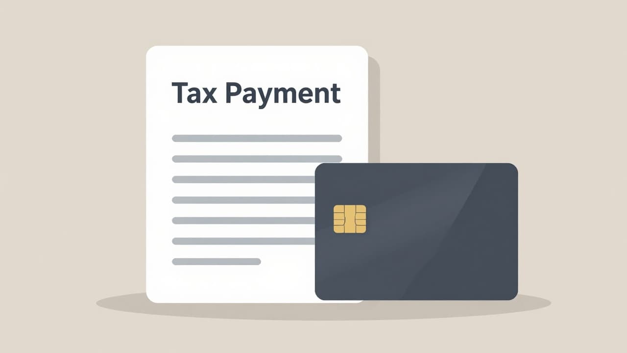 Tax payment by credit card