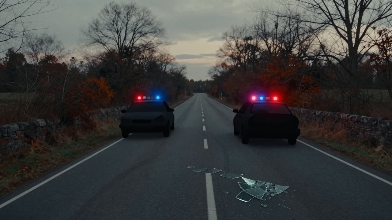 Image shows a traffic accident