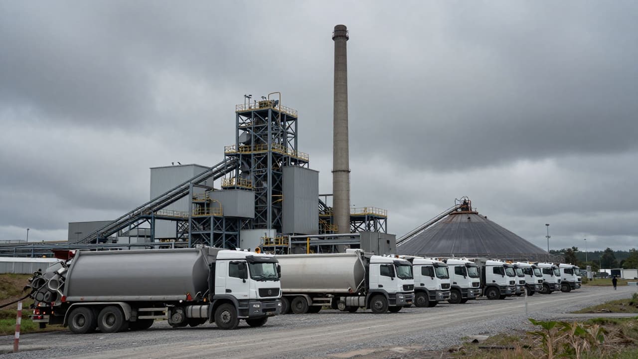 Waste processing plant